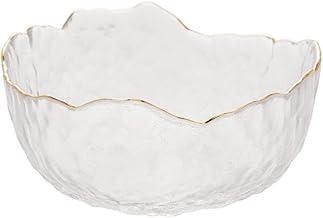 WOLFF - Bowl de Cristal Martelado com Borda Dourada Taj 300ml