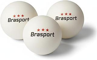 Kit 3 Bolinhas Bola Ping Pong 40mm 3 Estrelas ABS Branca Tênis de Mesa Pacote Amador Semi Profissional