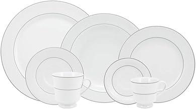 Serviço de Jantar Chá Café 42 peças em Porcelana. Modelo Redondo Itamaraty. Decoração Martha. Fabricado pela Schmidt.