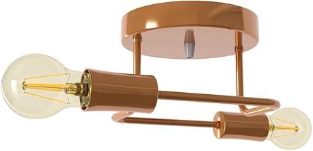 Lustre Luminria Sputnik Aranha 2 Braços Quarto Sala Cozinha (Cobre)