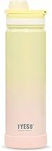 TYESO - Copo Térmico 750ml Inox Garrafa com Cores Gradientes - Garrafa Térmica Adequada para Bebidas como Agua, Chá Gelado, Café e Granizados(Amarelo Rosa)