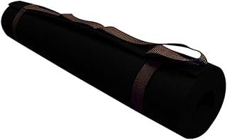 Tapete de Yoga em EVA com Alça de Transporte 170x60 cm Preto Ideal para Exercícios e Meditação