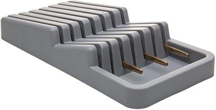 LYOR - Organizador de Gavetas para Facas 28cm x 13cm x 4,5cm Cinza Plástico