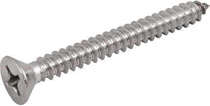 Parafuso Autoatarraxante Inox, 5,5 Mm X 50,0 Mm, Cabeça Chata, Phillips, Vonder.