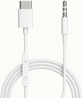 Cabo Adaptador Tipo C, auxiliar audio (USB-C para P2 3,5 mm) Conector Compativel com celulares entrada TIPO C.
