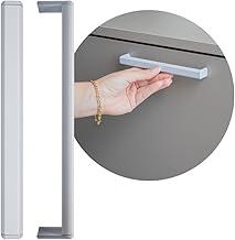 Puxador De Guarda Roupa Slim Porta Movel Alumínio 16cm Round (Branco Fosco)