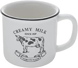 LYOR - Caneca de Porcelana Creamy Milk Branca e Preta 260ml