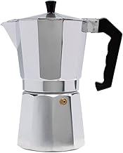 Mimo Style Cafeteira Italiana Moka de Aluminio Com Alça Café Expresso Para 9 Cafézinhos, Capacidade 450 ml, Feita de Materiais Leves e de Alta Qualidade Ideal Para sua Cozinha, Express Coffee