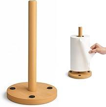 Suporte Porta Papel Toalha 29cm em Bambu Natural – Design Moderno, Ecológico e Resistente – Ideal para Cozinha Funcional