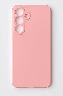 Compativel com Samsung Galaxy S25 FE - Capinha Capa Case Silicone Macia Veludo Forro Interno Premium Com Proteção De Câmera Rosa Bebe