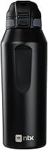 NTK | Garrafa Térmica 1L | Aço Inox | Parede Dupla | Quente e Gelado | Vedação Segura | Isomax Rocket