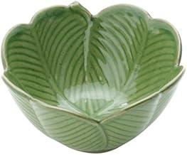 LYOR - Centro de Mesa Decorativo de Cerâmica Banana Leaf Verde 13cm x 7cm