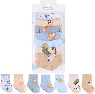 Kit 7 Meias Bebê Semaninha Pimpolho Unissex | 0 a 15 Meses | Conforto, Estilo e Qualidade para os Pequenos