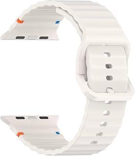Pulseira Ondulada Compativel com Apple Watch 46mm Series 10-45mm Series 9/8/7-44mm 6/5/4/SE - 42 3/2/1 - Ultra/Ultra2 49mm