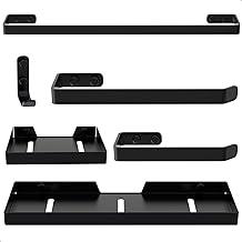 Kit Acessórios Para Banheiro Preto Fosco 6 Peças, MetalCromo