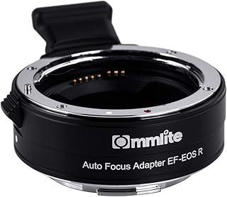 Commlite Adaptador de lente CM-EF-EOS R, adaptador eletrônico de montagem EF para R para lente Canon EF/EF-S para câmeras EOS R, EOS RP, EOS R6, EOS R5 Series mirrorless
