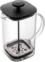 LYOR - Cafeteira Prensa Francesa de Vidro Borossilicato e Tampa de Plástico Preta Quadratta 700ml