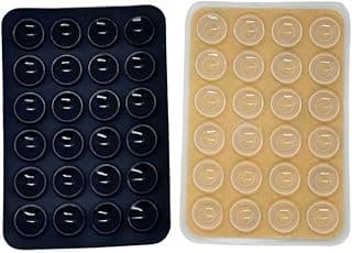 Kit Suporte Ventosa de Silicone para Celular Adesivo Universal Kit com 3 ou 2 unidades (Preto e Transparente)