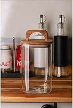 WOLFF - Pote Hermético de Borossilicato com Tampa em Acácia 1,150L