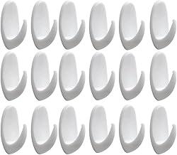 kit 18 ganchos ganchinhos Adesivos Dupla Face para Organização Prática e Sem Danos na parede Ajuda A Pendurar Roupas Chaves - - AM IMPORT ®