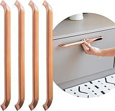 Puxadores Guarda Roupa Armários Escritório 390 320mm 4 pçs (Rose Gold)