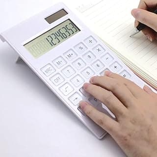 Calculadora de Mesa Ultra Fina 12 Dígitos Display LCD Design Moderno