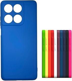 Capa Capinha Case Compativel com Moto Edge 60 Pro Silicone Macia Aveludada Luxo Forro Interno Azul Royal
