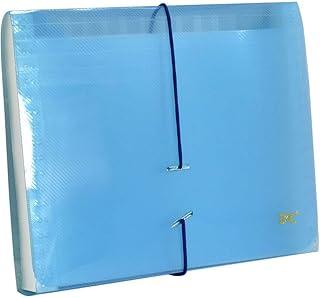 Pasta Sanfonada, 1/2 ofício, 12 divisões, Azul, DAC