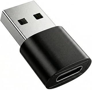 Adaptador USB-C Fêmea para USB Macho (Tipo A) 2.0 até 30W Compatível Android/iPhone, PC/Notebook, Carro e Hubs