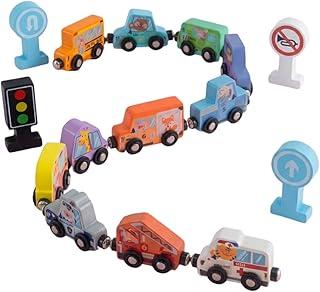 Kinderland Desenvolvimento Motor Carrinho Brinquedo Madeira Magnético Montessori 1 Anos ou Mais Presente Menino e Menina Infantil