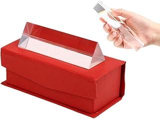 Prisma Triangular de Cristal para Fotografia e Decoração, 8cm, Efeito Arco-Íris, Acessório Ótico