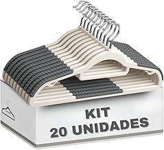 Kit Cabides Adulto Antideslizante para Roupas Tok Gancho 360º Reforçado Resistente (20)