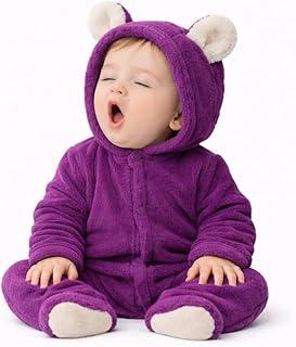 Macacão Para Bebe Menino Menina Pelúcia Com Capuz Frio P M G