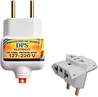 Protetor surto 2 pinos tomada 10 A GUBRO DPS 127V PROTETOR RAIO E PROTETOR SURTO DE TENSAO GRATIS BEIJAMIN