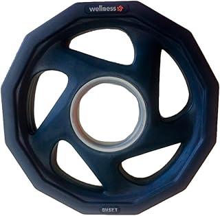 Multilaser Anilha Olímpica Rubber com 5 Furos de 1,25kg Wellness - WK010, Preto