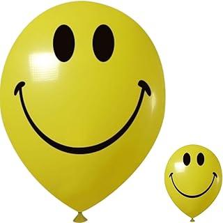Balão Bexiga Sorriso De 9 Polegadas, Balão Bexiga Estampado, Balões De Festa, Balões de Festa Infantil (50 UN)
