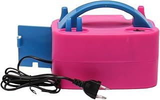 Inflador Elétrico de Balões Rosa 220V – Compressor Rápido com 2 Bicos, Portátil e Potente, Ideal para Encher Bexigas, Decoração de Festa, Casamento, Aniversário, Eventos, Uso Profissional (220V)