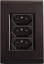 Tramontina Conjunto 3 Tomadas 2P+T 4x2 10A 250 V Liz Grafite