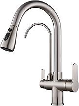 YESOP Torneira De Bancada Cozinha P/filtro Extensível Monocomando Cozinha Pia Escovado