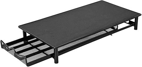 Mimo Style Porta Cápsulas na Cor Preta com Suporte para Cafeteira e Gaveta para Armazenar 40 Cápsulas Nespresso, Base Emborrachada e Não Desliza, Fácil Acesso aos Seus Sabores de Café Favoritos