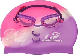 Kit para Natação F. Scherer Set, Unissex, Hammerhead, Rosa/Violeta/Rosa, Tam Único