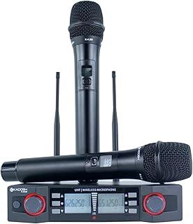 Microfone sem fio uhf kdsw 402 m uhf (mão + mão)