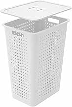 Ou Cesto Organizador Multiuso com Tampa 47L Branco