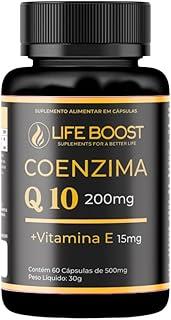 Coenzima Q10 200mg + Vitamina E Life Boost | Energia Celular e Proteção Antioxidante para o Coração