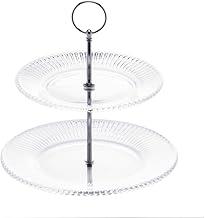 LYOR - Porta Doces 2 Andares de Cristal Renaissance 18,5 e 22,5cm x 24cm