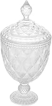 LYOR - Potiche de Cristal com Pé Diamond 15cm x 32cm