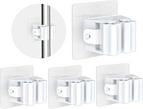 Kit 4 Suporte Adesivo Multiuso para Vassouras, Rodos, Utensilios Domésticos e etc. Suportes Organizadores Sem Furar Parede (Cor Aleatória) | Premium InoVibes