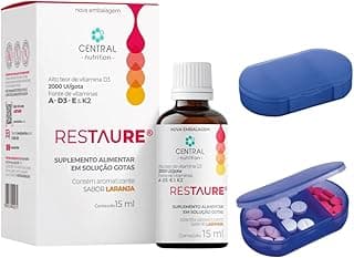 Restaure® 15ml Central Nutrition - Vitamina A, D3, E E K2 + Porta Cápsulas