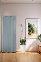 Porta Sanfonada de Pvc 210x115cm Bariri Cinza Granizo