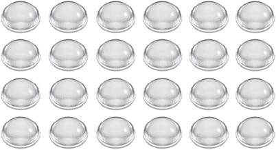 Protetor Anti Impacto Redondo de Silicone PVC 8mm c/ 20 Peças Amortecedor de Porta, Parede, Maçaneta, Batentes, Material Transparente Contra Batidas e Ruídos Multiuso Ideal para Móveis no Geral